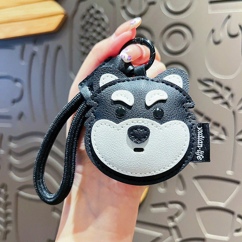 Llavero de perro de cuero – Regalos creativos unisex