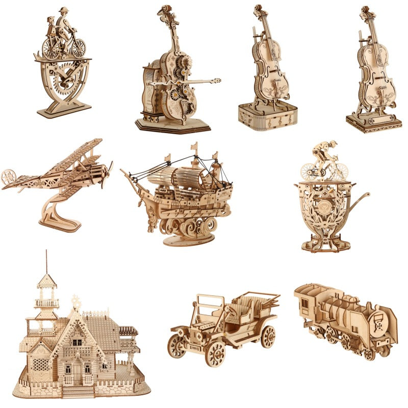 Rompecabezas 3D de madera – Juguete educativo y creativo