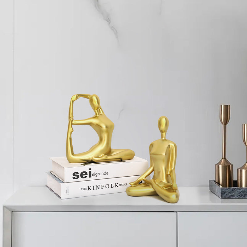 Figura decorativa para estudio de yoga