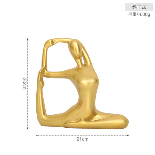 Figura decorativa para estudio de yoga