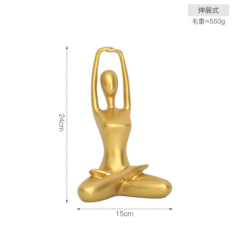 Figura decorativa para estudio de yoga