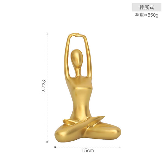 Figura decorativa para estudio de yoga