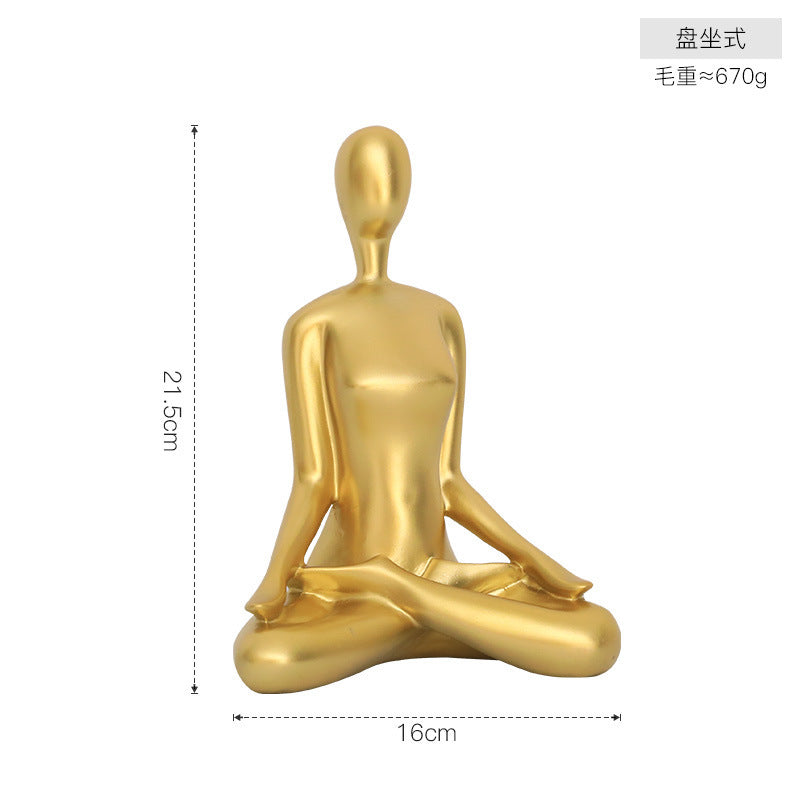 Figura decorativa para estudio de yoga