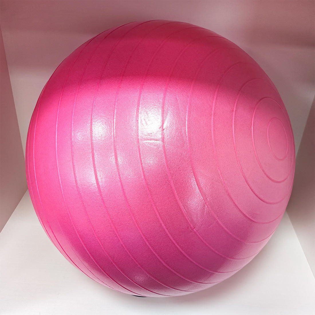 Pelota de yoga antideslizante 55 cm — con bomba, tapón y cinta de medición