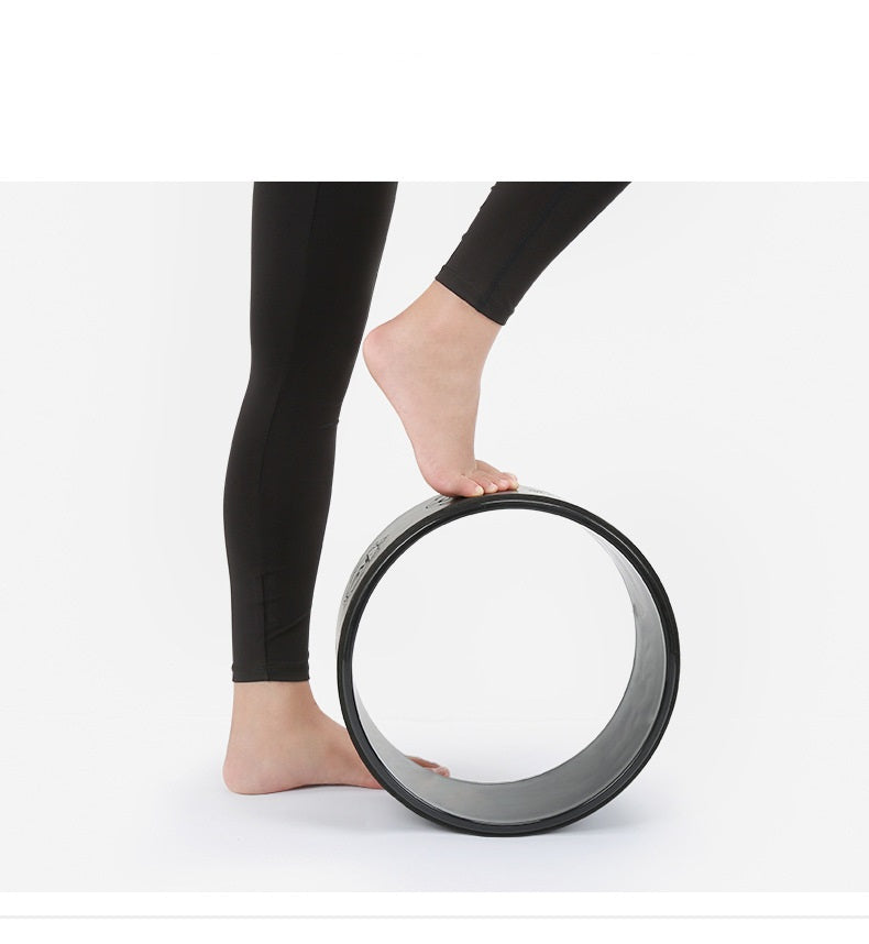 Rueda de yoga antideslizante PU — 33 cm de diámetro, soporte hasta 200 kg