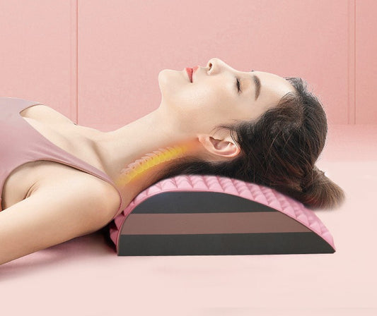 Estirador lumbar ergonómico 3D — masajeador de espalda y soporte para yoga o pilates